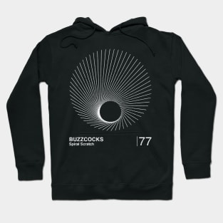 Spiral Scratch / Minimalist Graphic Artwork Design Hoodie